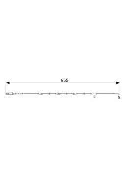 BOSCH 1987473028 | Fren Balata Kablosu On 08-X5 (E70) X6 (E71-E72)