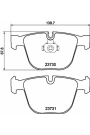 HELLA PAGİD 8DB355010-751 | Fren Balatası Arka (BMW E-60 / 61 / 63 / 64 / 70 / 90 / 70 / Arka Büyük)