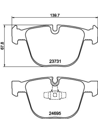 HELLA PAGİD 8DB355014-141 | Fren Balatası Arka (BMW F01-F02-F07)