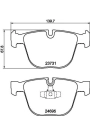 HELLA PAGİD 8DB355014-141 | Fren Balatası Arka (BMW F01-F02-F07)