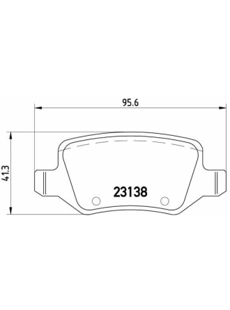 BREMBO P50058 | Fren Balatası Arka (Mercedes W168-W169-W245-W414 Vaneo)