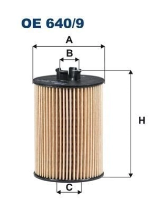 FILTRON OE640-9 | Yağ Filtresi 05-13 A-Seri (W169) B-Seri (W245)