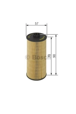 BOSCH 1457429306 | Mercedes W169 Kasa Benzinli (266 motor) Yağ Filtresi