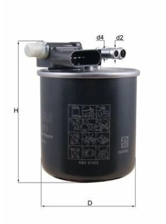 MAHLE KL911 | Mazot Filtresi 12-A-Seri (W176) C-Seri (W204-S204) E-Seri (W212)