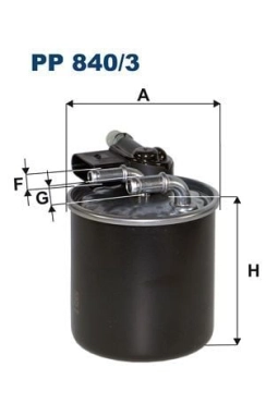 FILTRON PP840-3 | Mazot Filtresi 12-A-Seri (W176) C-Seri (W204-S204) E-Seri (W212)