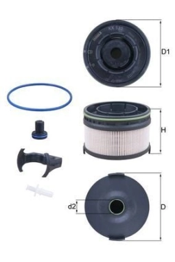 MAHLE KX533KIT | Mazot Filtresi 17-C-Seri (W205) E-Seri (W213)