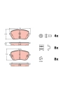 TRW GDB2330 | Fren Balata Ön 19-A-Seri (W177) B-Seri (W247) CLA