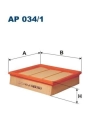 FILTRON AP034-1 | Hava Filtresi 05-12 A-Seri (W169) B-Seri (W245)