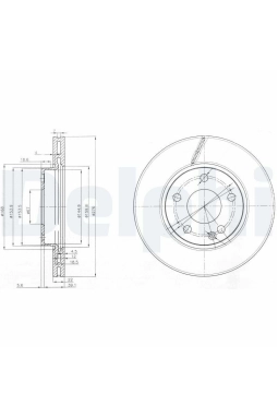 DELPHI BG3845C | Disk On 05-13 A-Seri (W169) B-Seri (W245) Kaplamalı | 1 Adet