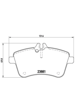 BREMBO P50057 | Fren Balatası (Mercedes W169-245 On Dıesel)