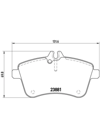BREMBO P50057 | Fren Balatası (Mercedes W169-245 On Dıesel)