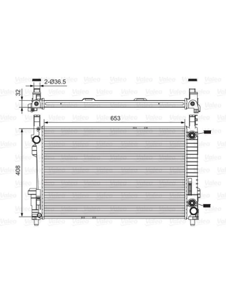 VALEO 734378 | Motor Su Radyatörü A-Class W169 04-12 B-Class W245 05-11