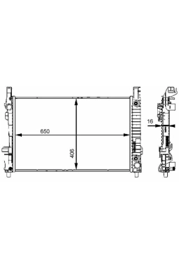 MAHLE CR661000S | Motor Su Radyatörü W169 04-12 W245 05-11