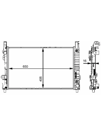 MAHLE CR661000S | Motor Su Radyatörü W169 04-12 W245 05-11