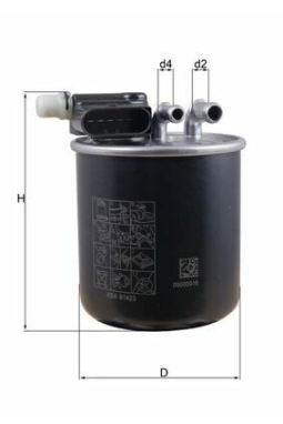 MAHLE KL948 | Mazot Filtresi 13-A-Seri (W176)