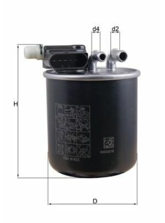 MAHLE KL948 | Mazot Filtresi 13-A-Seri (W176)