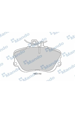 MANDO MBF015107 | Fren Balata Ön 94-01 C.Serısı