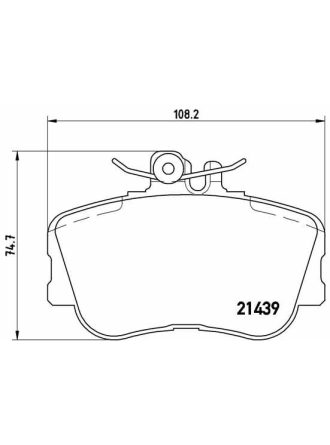 BREMBO P06017 | Fren Balatası Ön (Mercedes W202 C Serisi)