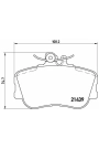 BREMBO P06017 | Fren Balatası Ön (Mercedes W202 C Serisi)