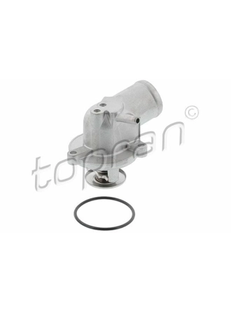 TOPRAN 109892 | Termostat 87°C Mercedes M111 124 / 202 / 208 / 210 Klimalı (Borulu) Metal Govdelı