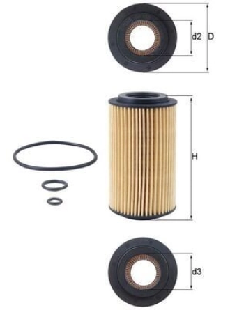 MAHLE OX153D3 | Yağ Filtresi Clc-Serisi (Cl203) 08-11Clc 200 CDI (203.707) Clc 220 CDI (203.708) CLK (C209) 02-09Clk 270 CDI (209.316) CLK 220 CDI (209.308) CLK 220 CDI (209.308) C-Serisi (W202) 93-00C 220 CDI (202.133) C 200 CDI (202.134) C-Serisi (