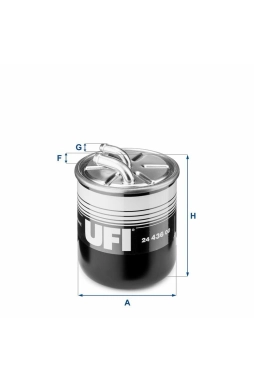 UFI 24.436.00 | Yakıt Filtresi (Mercedes Om642-646 / Spr / 639 / 203 / 211 / 245 / 300C)