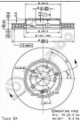 BREMBO 09.8411.10 | Fren Diski Ön (Mercedes W203-W209-W210 C180-C200 / E200) | 2 Adet