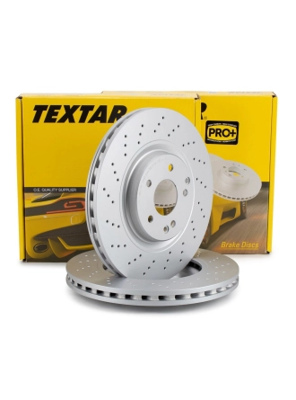 TEXTAR 92119805 | Mercedes W203 C180 Sport Ön Fren Disk Takımı Delikli