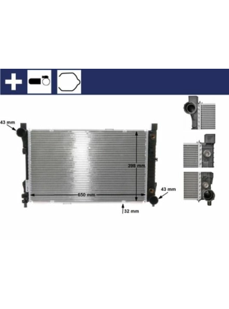 MAHLE CR387000S | Motor Su Radyatörü W203 00-07 Cl203 02-08 S203 01-07 C209 02-09 A209 03-10 R171 04-11