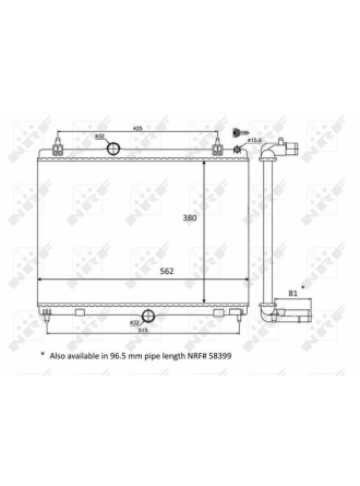 NRF 58468 | Su Radyatörü 407 508 C5 III Dw10cted4 2.0 HDI 16V E5 10 -