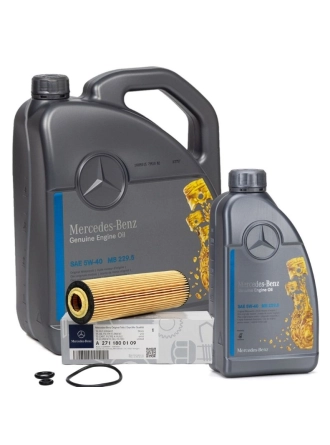 Mercedes W204-W211 Kasa Motor Yağı Ve Yağ Filtresi 5w40 6 Litre Orijinal Yıldızlı