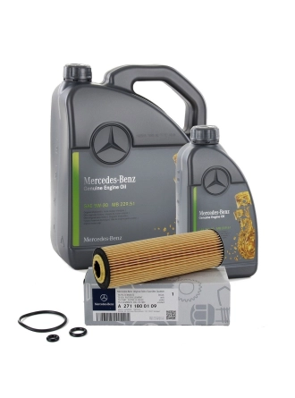 Mercedes W204 Kasa C200 Kompressor Yağ Filtresi Ve Motor Yağı Orijinal