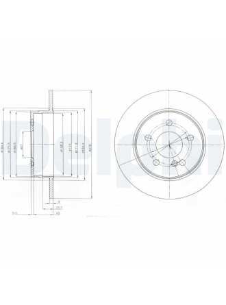DELPHI BG4152 | Disk Arka 07-14 C-Seri (W204) | 1 Adet