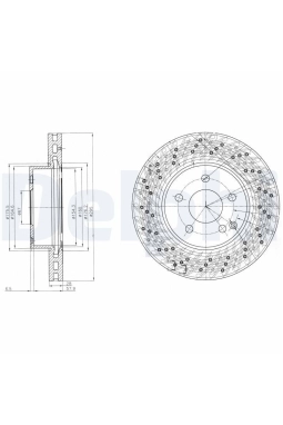 DELPHI BG4142C | Disk On 07-C-Seri 180-200 Kaplamalı | 1 Adet