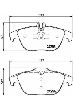 BREMBO P50068 | Fren Balatası 204 / 207 Arka / Glk