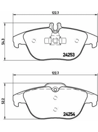 BREMBO P50068 | Fren Balatası 204 / 207 Arka / Glk