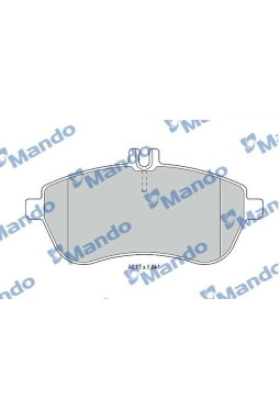 MANDO MBF015233 | Fren Balata Ön 07-E.S-E200-E250 C.S-C180-C200-C280-C320-C350