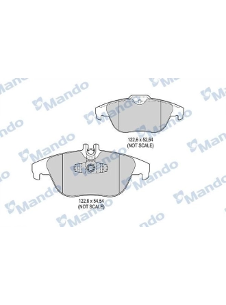 MANDO MBF015243 | Fren Balata Arka 07-C.S-C180-C200-C280-C320-C350