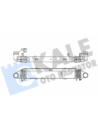 KALE 375670 | Turbo Radyatörü (Intercooler) 07-14 C-Seri (W204) E-Seri (W212)