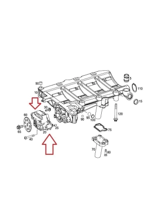 MERCEDES-BENZ A2711800901 | W204 Kasa C180 Kompressor Yağ Pompası Orijinal