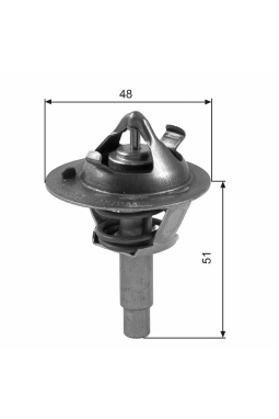 GATES TH38490G1 | Termostat 90°C 02-07 C-Seri C180-C200 (W203-W204) E-Seri E200 (W211)