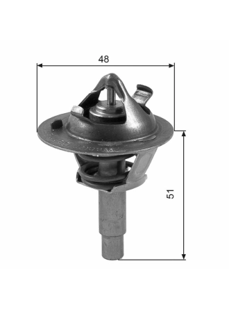 GATES TH38490G1 | Termostat 90°C 02-07 C-Seri C180-C200 (W203-W204) E-Seri E200 (W211)