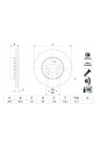 BOSCH 0986479H45 | Disk On (Ad) 18-C-Seri (W205-S205) | 2 Adet