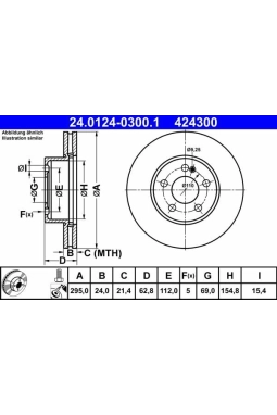 ATE 24.0124-0300.1 | Fren Diski 205 Ön | 2 Adet