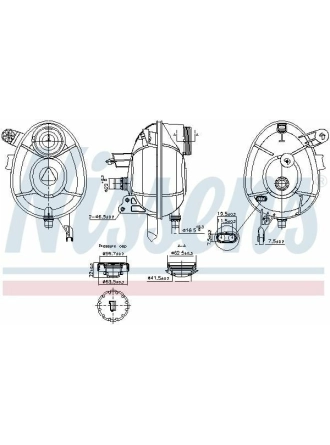 NISSENS 996201 | Rad. Su Deposu 205 / 213