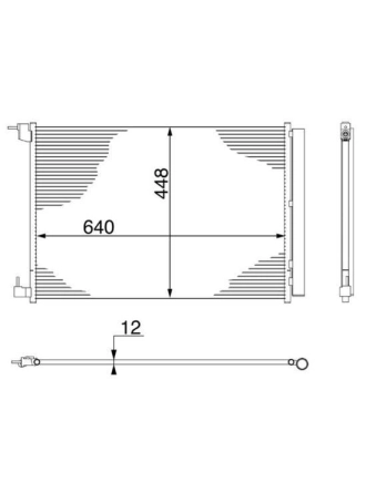 MAHLE AC412000S | Klima Radyatörü X253 15-W205 14-S205 15-W213 16-S213 17-W222 17-C217 17 -