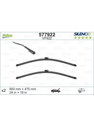 VALEO 577922 | Silgi Süpürgesi Tk 60 + 47.5Cm 16-A-Seri (W176)