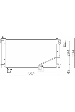 MAHLE AC347001S | Klima Radyatörü W203 00-07 Cl203 02-08 S203 01-07 C209 02-09 A209 03-10