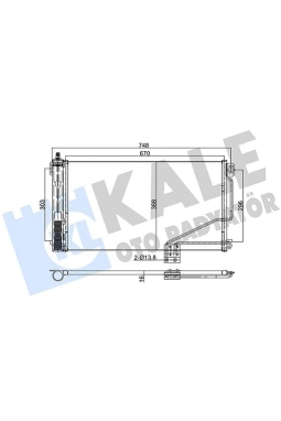 KALE 387800 | Klima Radyatörü (Kondenser) 01-05 C-Seri (W203-S203)