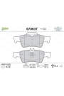 VALEO 670637 | Fren Balata Arka 03-W211 E200-220-240 CDI
